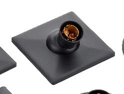 Modular Celling Rose ECO Matt Black (5x5)