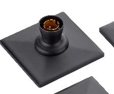Modular Plate ECO Matt Black (5x5)