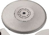 Modular Plate ECO Round Metallic Grey (5x5)